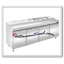 R311 2.0m 4 Türen Fancooling Pizza Prep Station